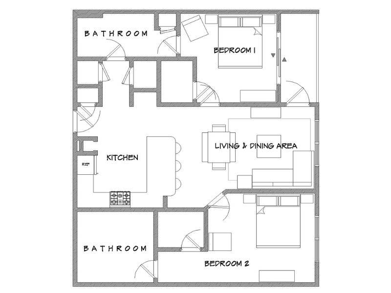 hotel Pine Street  2 Bedroom / 2 Bathroom Condo